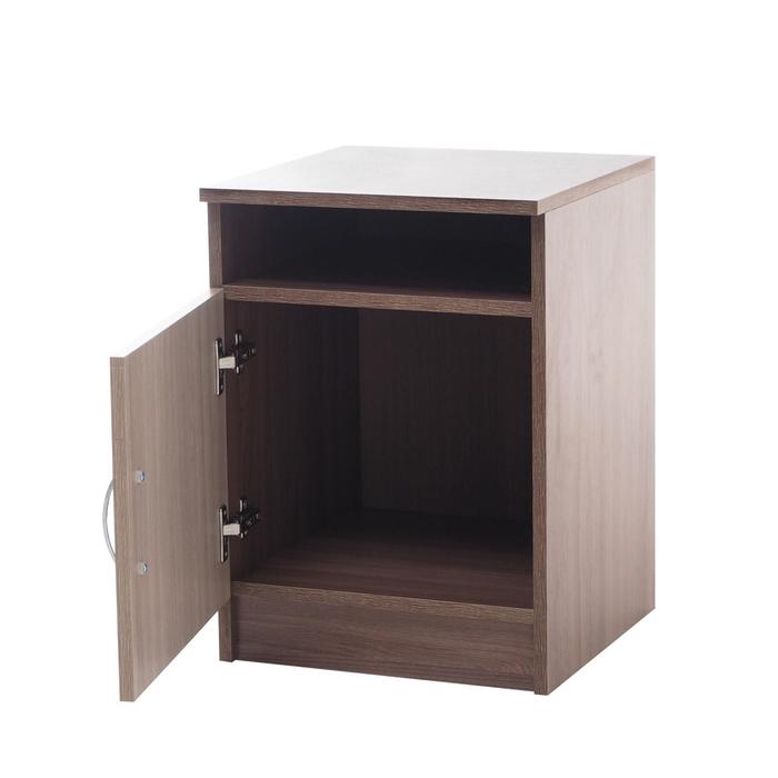 Тумба прикроватная 400х400х550 Ясень шимо светлый/темный