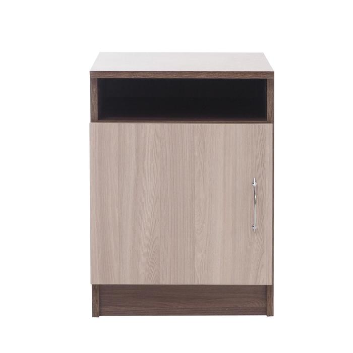 Тумба прикроватная 400х400х550 Ясень шимо светлый/темный