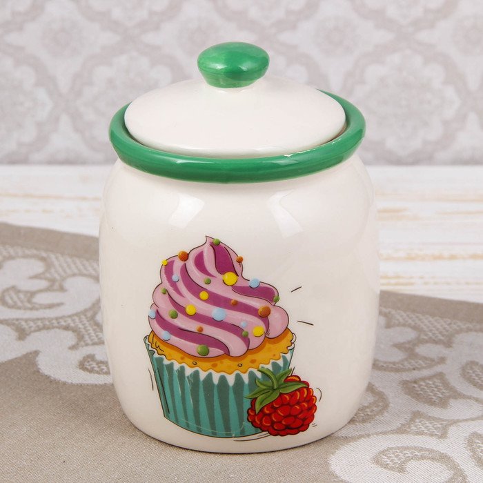 Банка для сыпучих 500 мл "Пирожное"