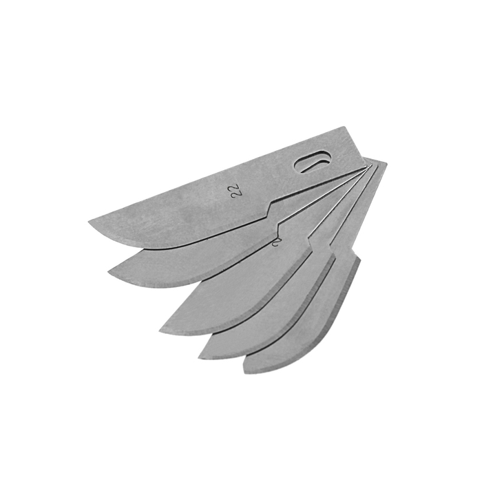 Лезвия для макетного ножа FIT, закругленные, 6 мм, 5 шт.