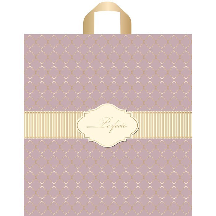 Пакет "Перфекто Деликэтли", полиэтиленовый с петлевой ручкой, 40 х 37 см, 95 мкм