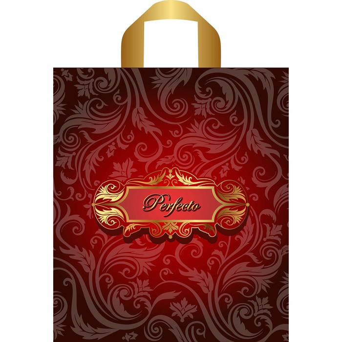 Пакет "Арт Деко", полиэтиленовый с петлевой ручкой, 35 х 34 см, 95 мкм