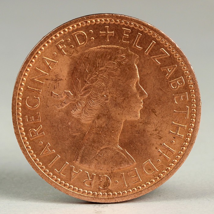 Монета "1/2 пенни 1967 Великобритания UNC"