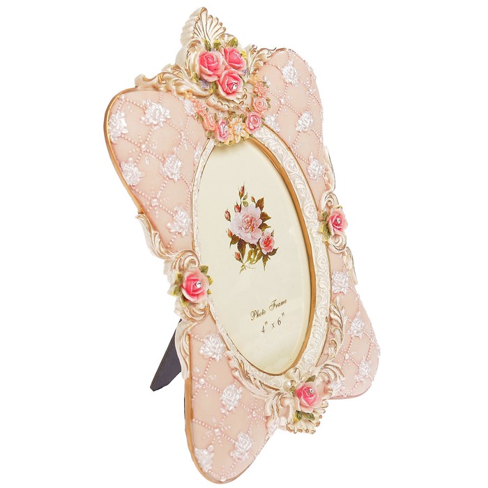 Фоторамка полистоун 10х15 см "Монплезир" стразы 24х17 см