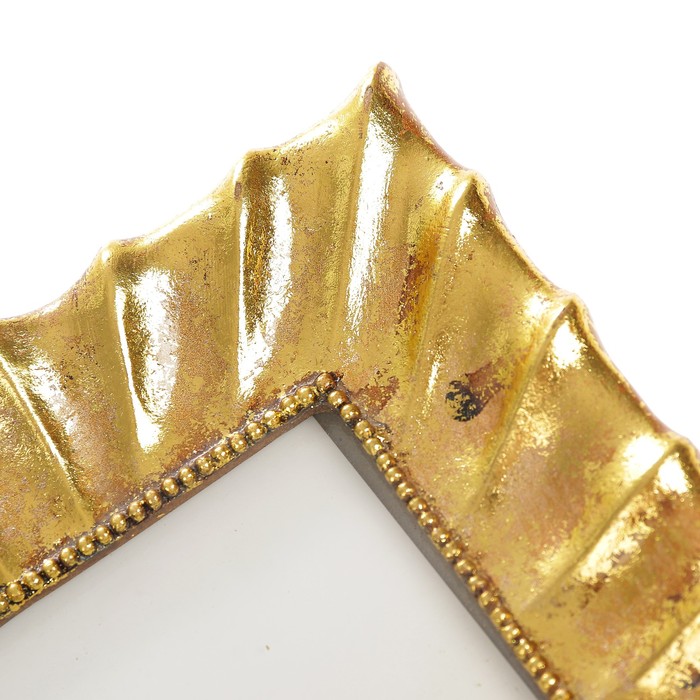 Фоторамка полистоун 10х15 см "Люневиль" золотая патина 21,5х16,5 см