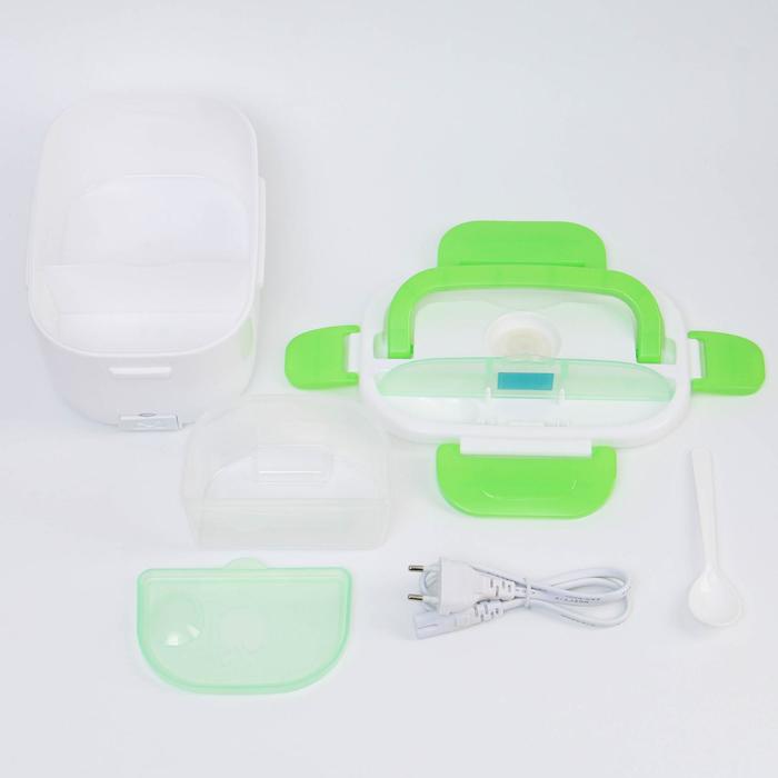 Ланч-бокс 1,05 л с подогревом от сети, еврокабель в комплекте, микс, 23х16 см