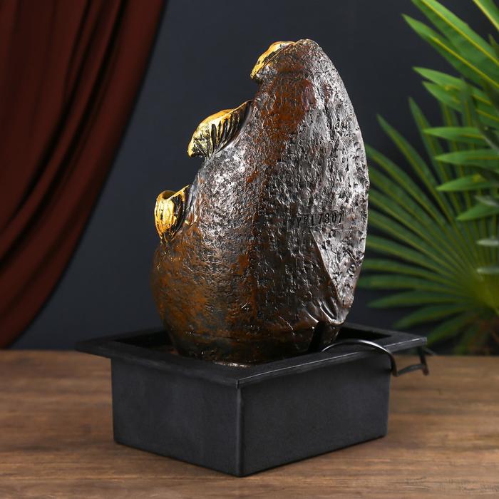 Фонтан полистоун "Будда с лотосом" 35х25х20 см