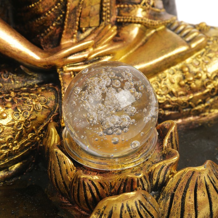 Фонтан полистоун "Медитирующий будда" 42х30,5х23 см