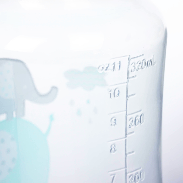 Бутылочка для кормления, 320 мл, от 0 мес., цвет голубой