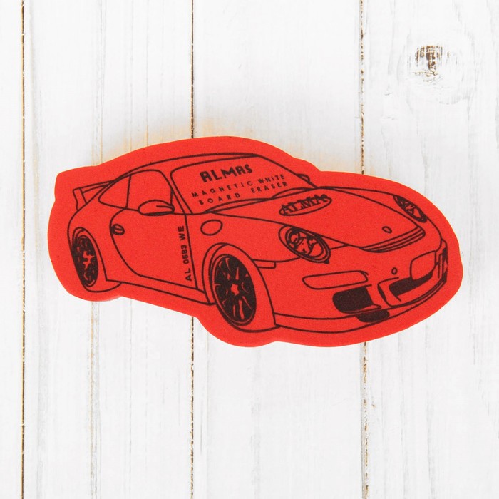 Губка магнитная для доски "Машинка", МИКС