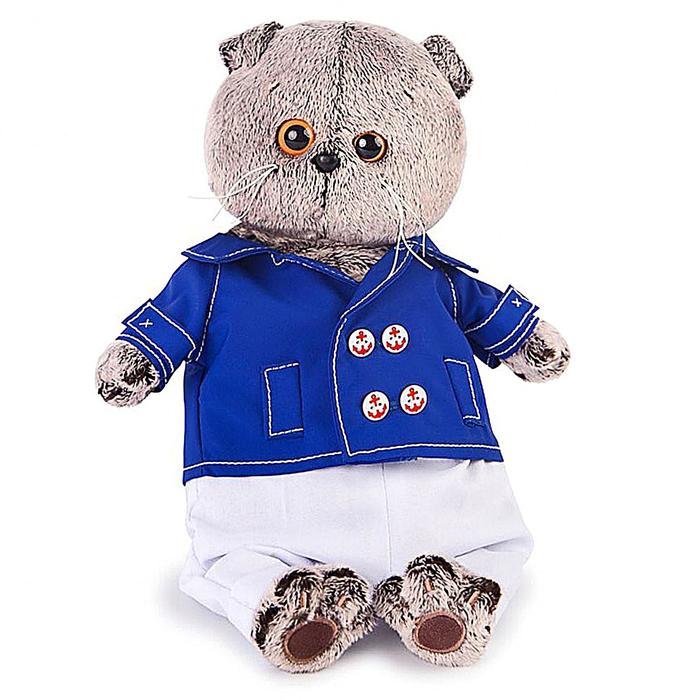 Мягкая игрушка "Басик" в синем кителе, 25 см