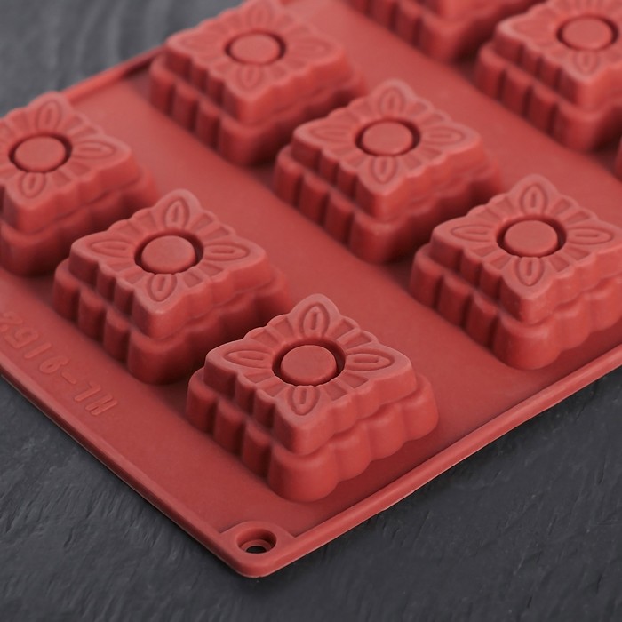 Форма для выпечки "Песочное печенье", 12 ячеек