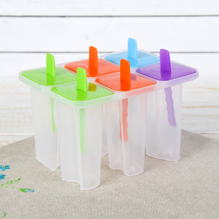 Форма для мороженого "Чупик", 6 ячеек, цвета МИКС