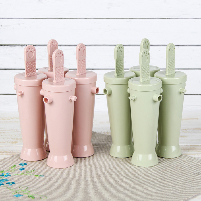 Форма для мороженого "Лапки", 4 ячейки, цвета МИКС