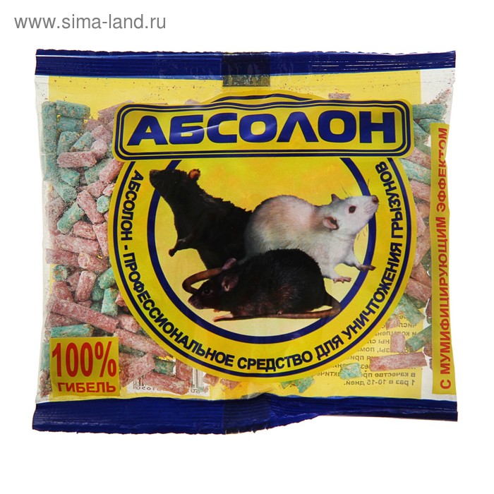 

Гранулы от грызунов «Абсолон», пакет, 100 г