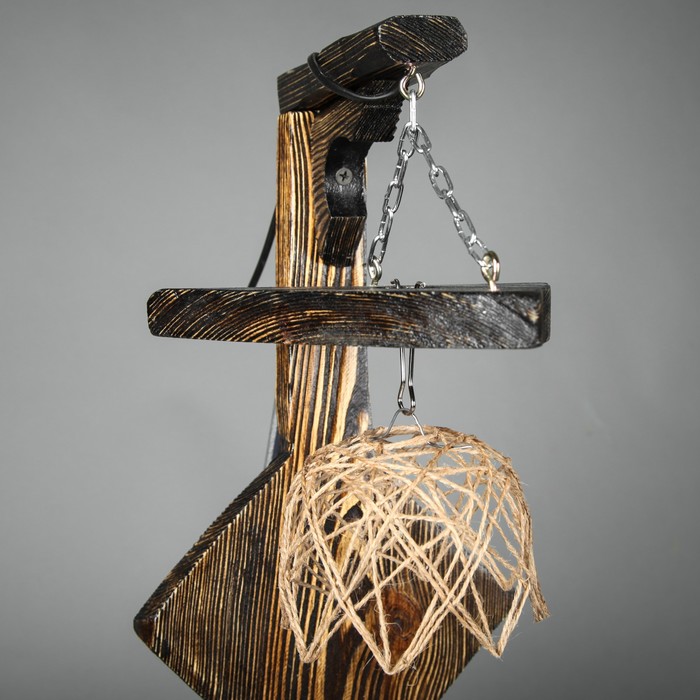 Бра деревянное "Циклоп", с треугольными плафонами, цвет палисандр