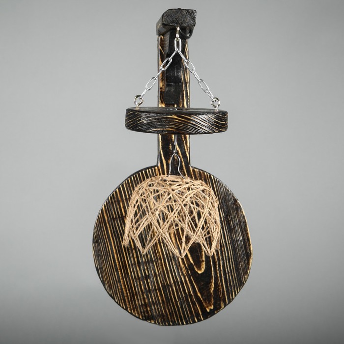 Бра деревянное "Циклоп", с круглыми плафонами, цвет палисандр