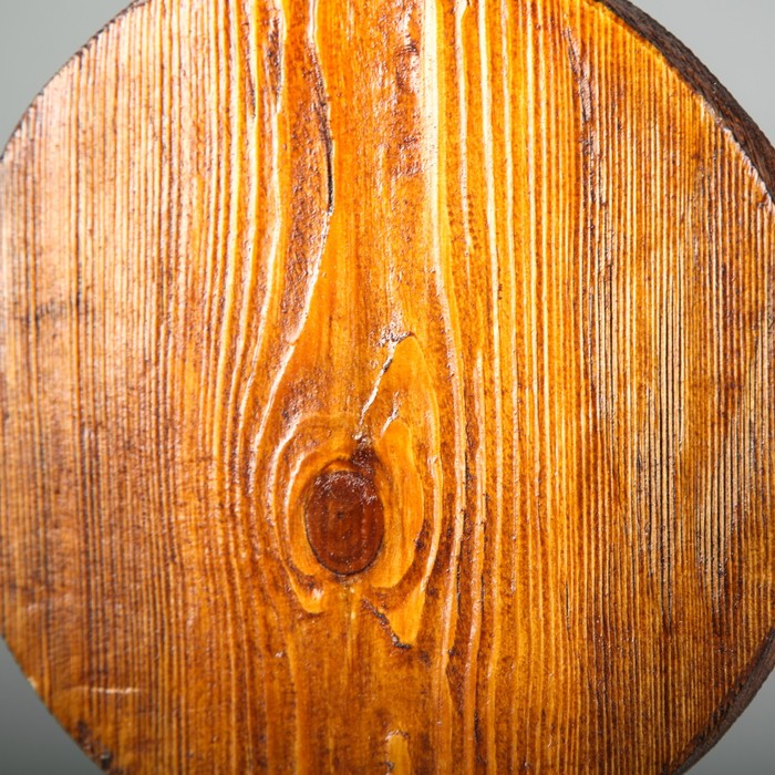 Бра деревянное "Циклоп", с круглыми плафонами, цвет тик