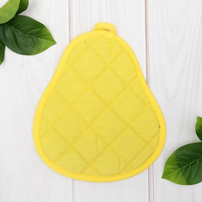 Прихватка "Доляна" Груша, 20 х 18 см, 35% х/л, 65% п/э, ватин 250г/м2