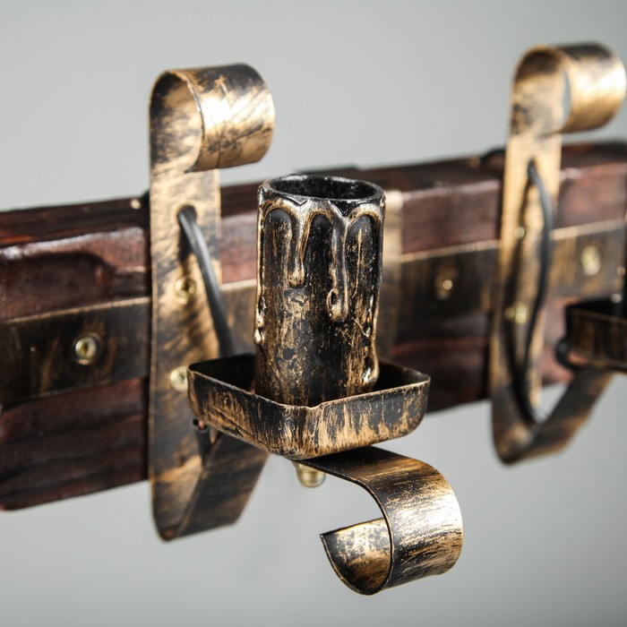 Бра деревянное "Век", 2 лампы