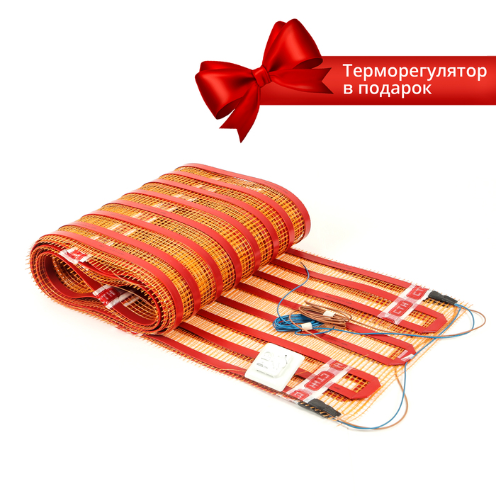 АКЦИЯ Комплект теплый пол "СТН" CityHeat 1х5.5 м и терморегулятор "СТН" МТ26, механический