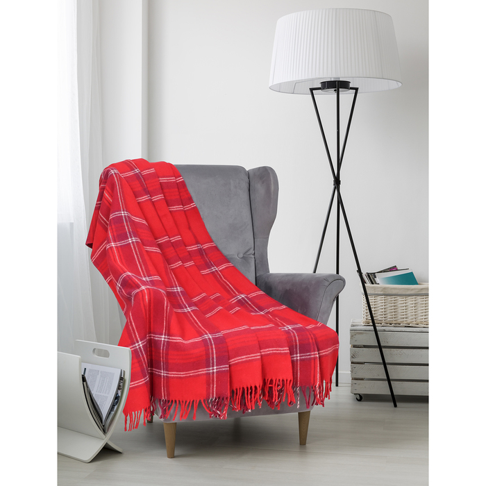 Плед Шотландия шерстяной, 100% овечья шерсть  170*200 см, цв. 46