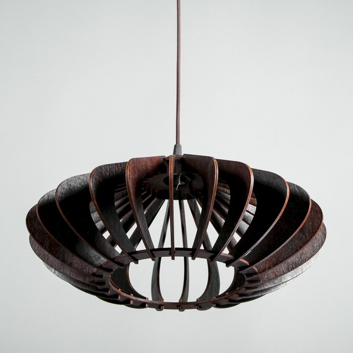 Люстра-подвес деревянная "Олимпия", стиль лофт