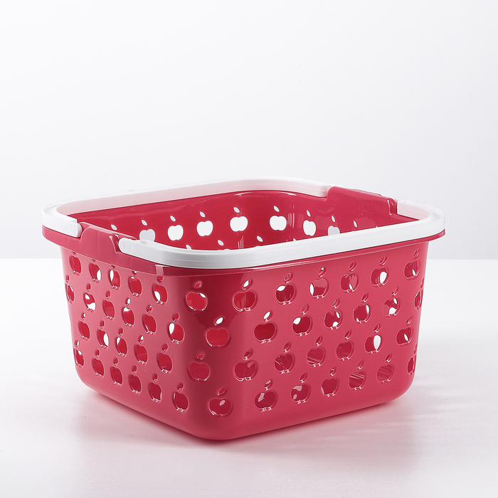 Корзина квадратная 4 л, цвет МИКС