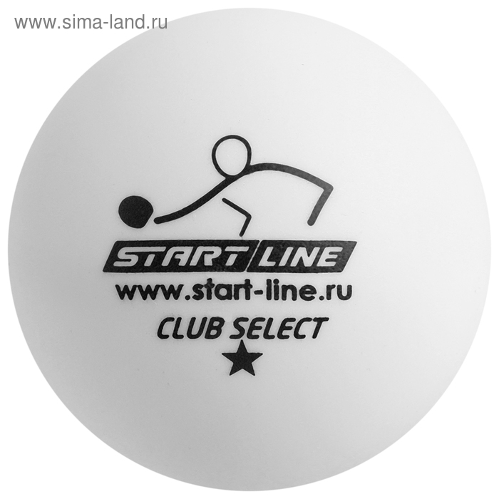 

Набор мячей для настольного тенниса CLUB SELECT 1*, d=40+ мм, 120 шт., цвет белый