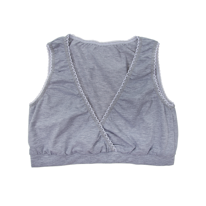 Топ женский 8.02 цвет серый меланж, р-р 42