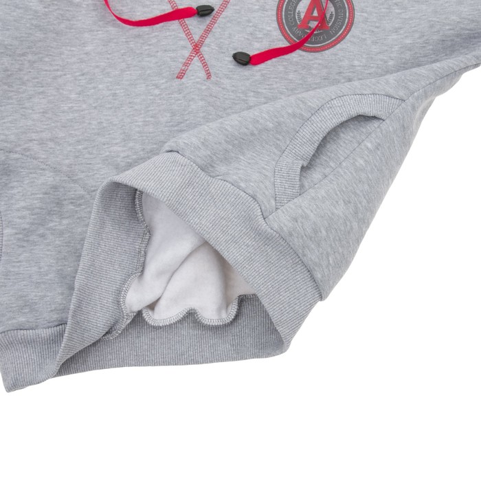 Худи женская 3263-03 цвет серый меланж, р-р 46