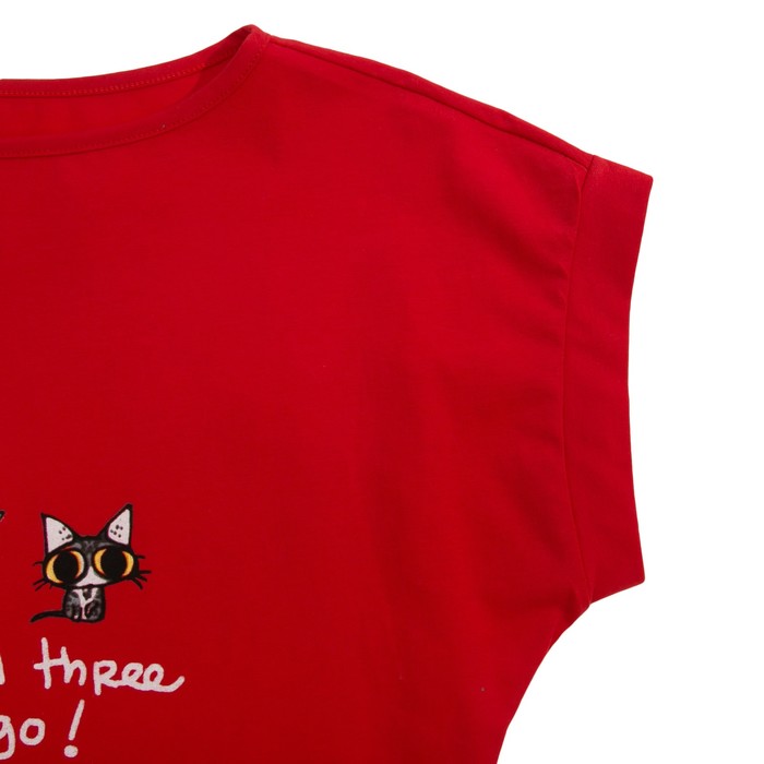 Пижама женская 4043-05 цвет красный, р-р 46