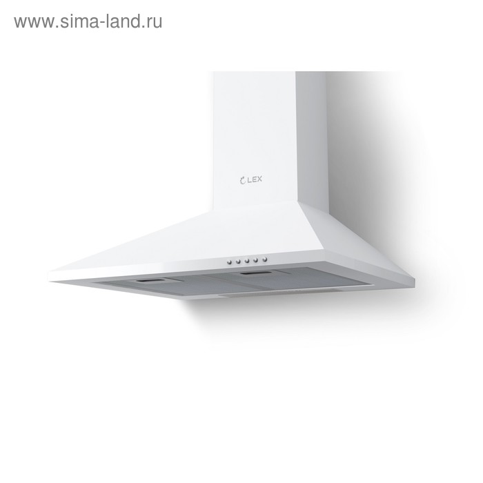 Вытяжка Lex BASIC 600 WHITE каминная 680 м3ч 3 скорости 60 см белая 784400₽