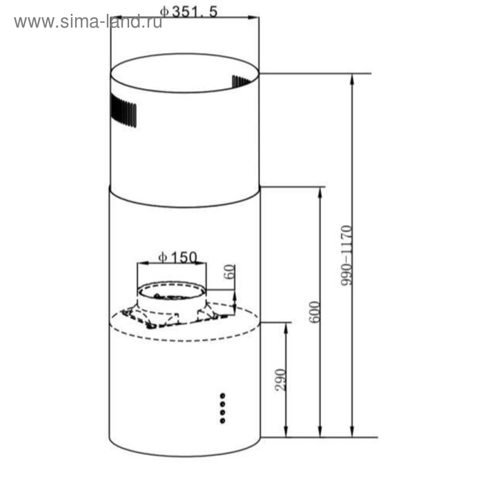 

Вытяжка Maunfeld Lee Light (Isla) 35, островная, 1050 м3/ч, 3 скорости, 35 см, белая