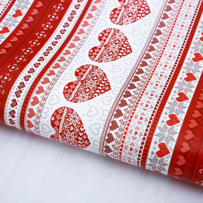 Бумага упаковочная глянцевая "Скатерть" 70 х100 см