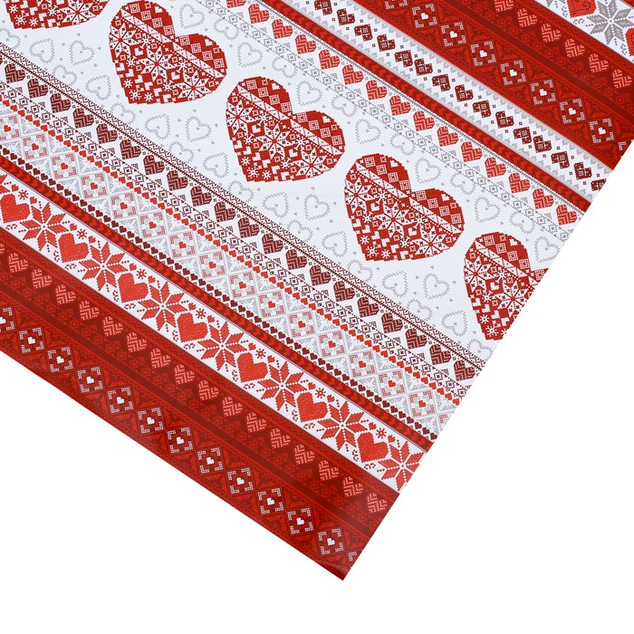 Бумага упаковочная глянцевая "Скатерть" 70 х100 см