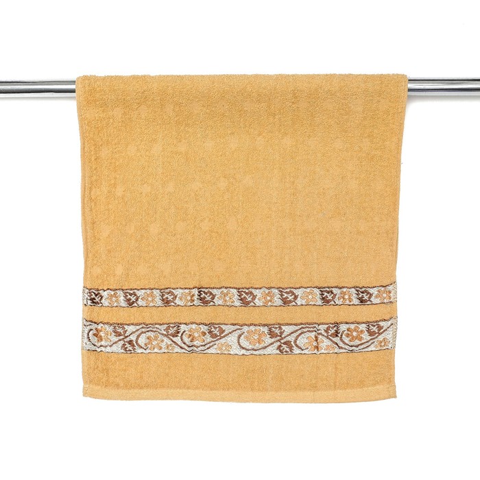 Полотенце махровое "Дубок"(кофейный), 50*90 см , 100% хлопок ,380 г/м2