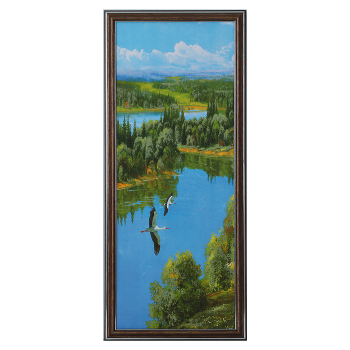 Картина "Речка летом" 23*53 см