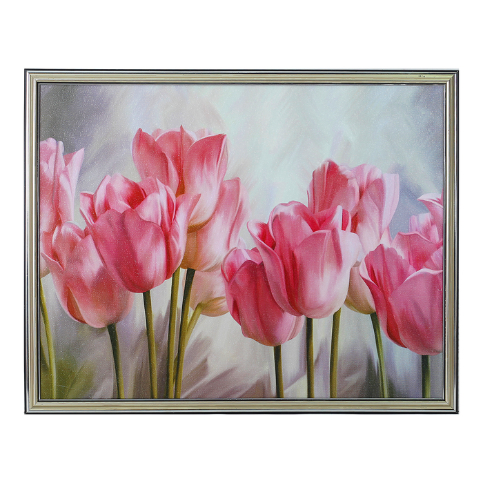 Картина "Розовые тюльпаны" 43*53 см