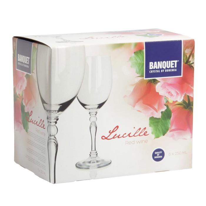 Набор бокалов для вина 250 мл, 6 шт