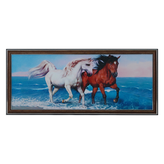 Картина "Пара на прогулке" 53*23 см