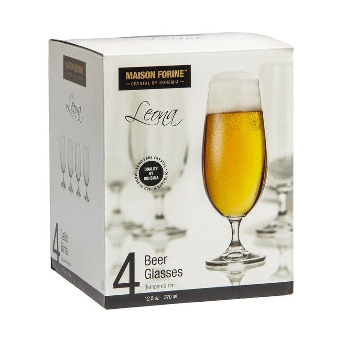 Набор бокалов для пива 370 мл, 4 шт