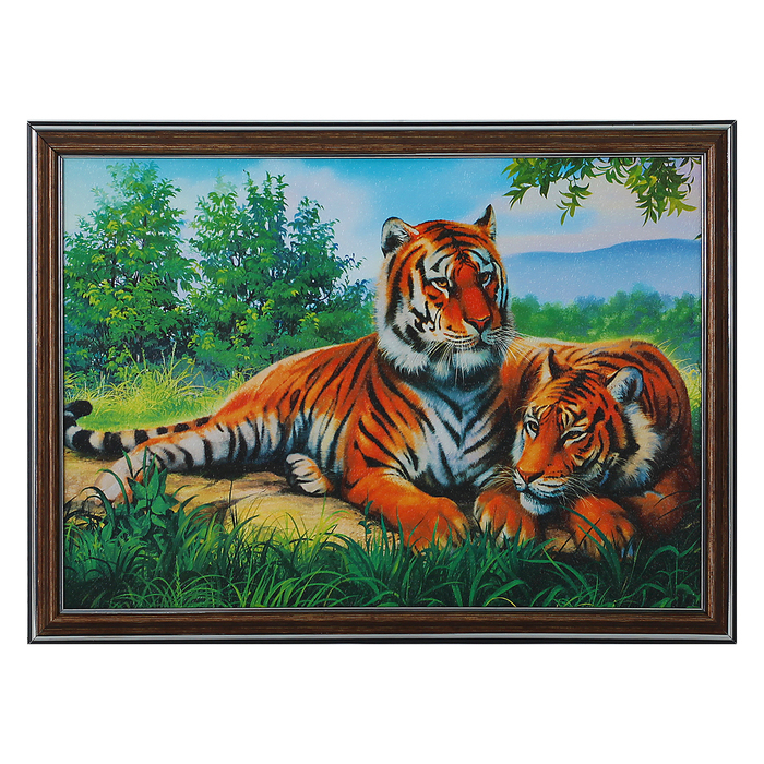 Картина "Тигр и тигрица" 28*38 см
