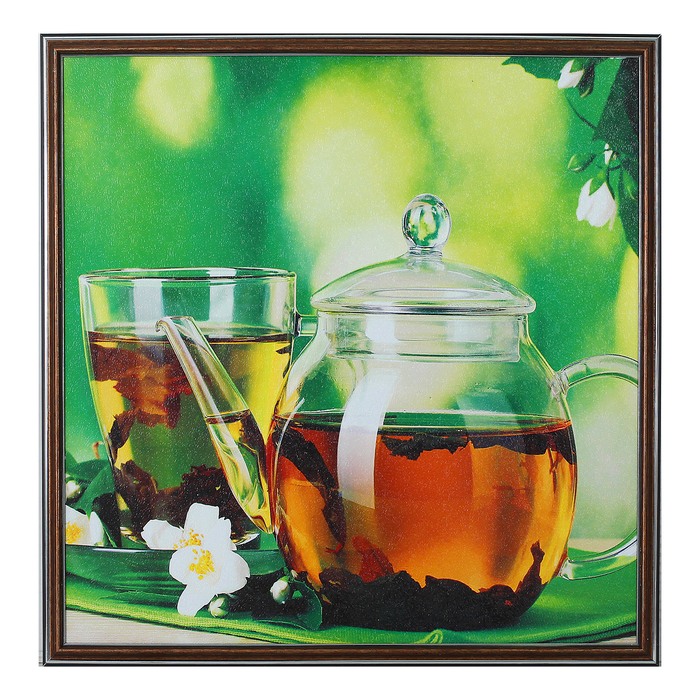Картина "Зелёный чай" 53*53 см