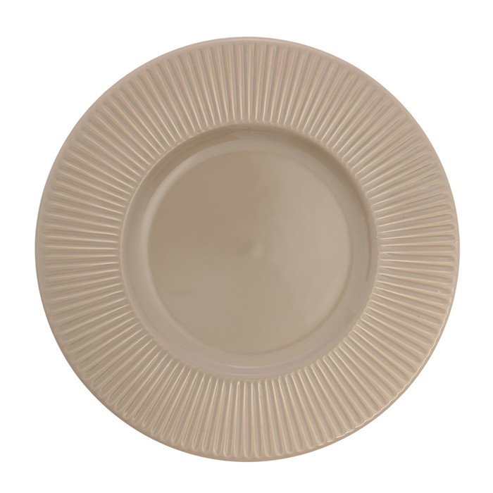 Тарелка десертная 22,5 см "Тёмно-cерый"