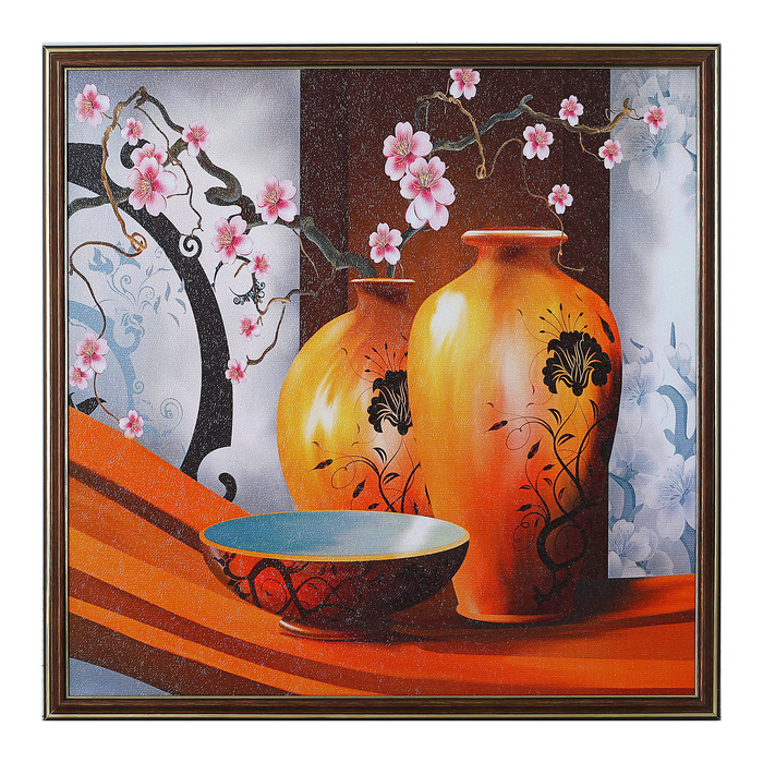 Картина "Три вазы" 53*53 см