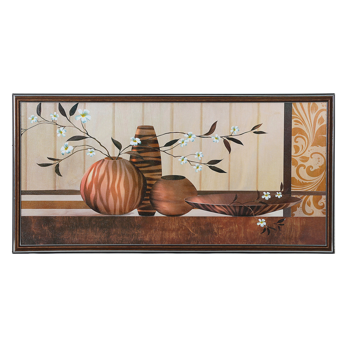 Картина "Четыре вида вазы" 36*73 см