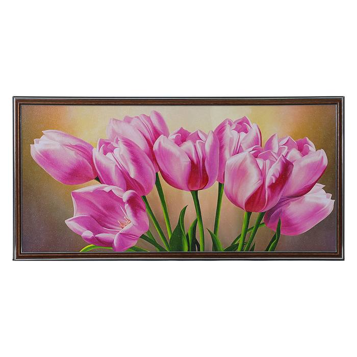 Картина "Букет из тюльпанов" 36*73 см