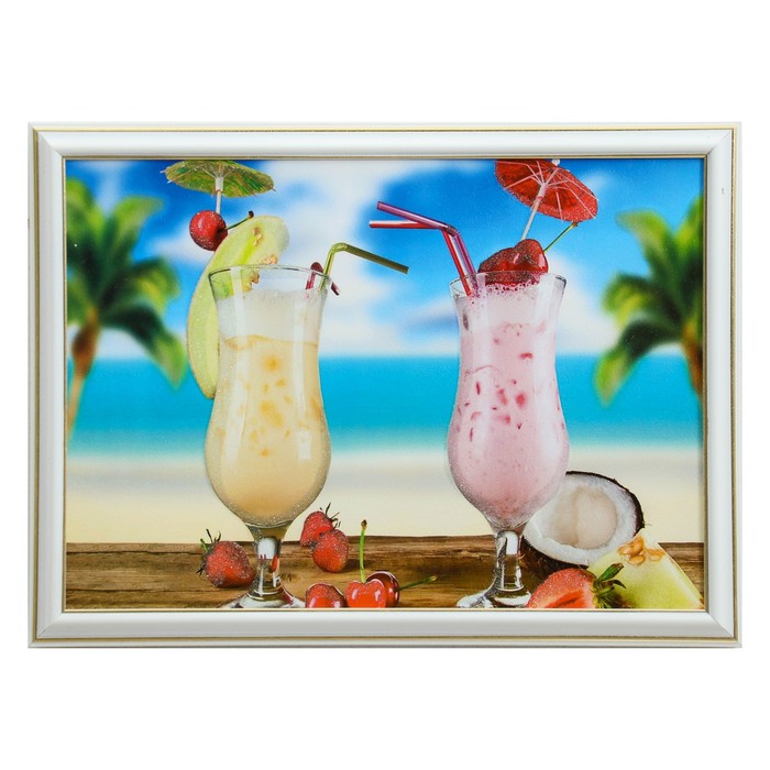 Картина "Коктейли для двоих" 28*38 см