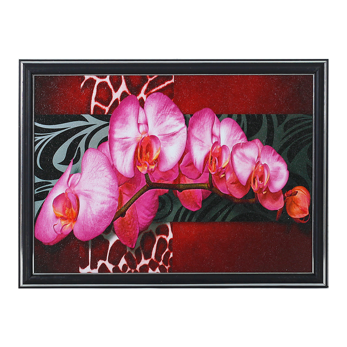 Картина "Ветка фаленопсиса" 28*38 см